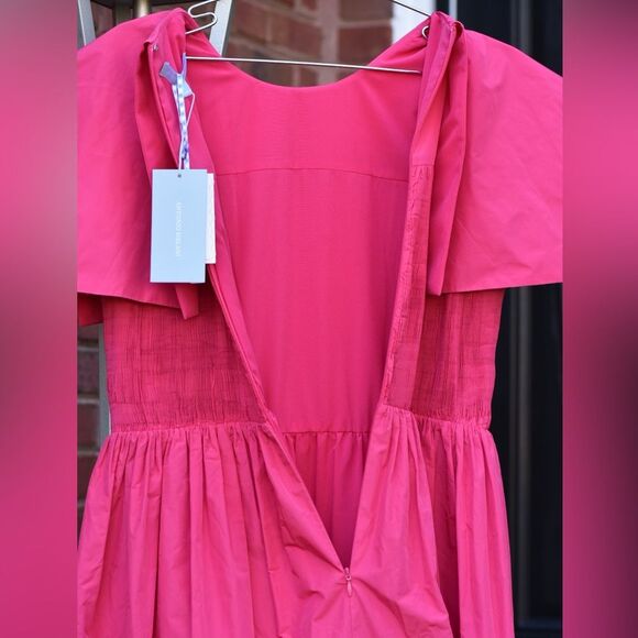 New Antonio Melani x Jennifer Sumko Rachel 4 Taffeta Capelet Barbie Pink Smock - Picture 14 of 15